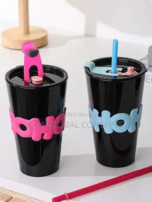 Beautiful Black Glass Cup