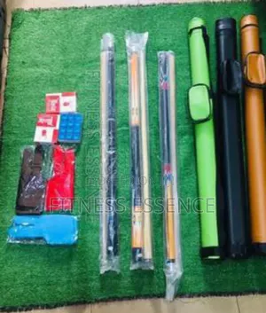 Snooker Bag,Sticks,Chalk And Glove