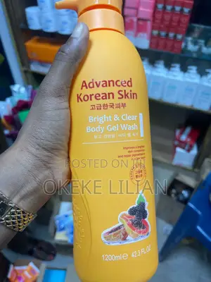 Advanced Korean Skin Bright and Clear Body Gel Wash- 1200ml