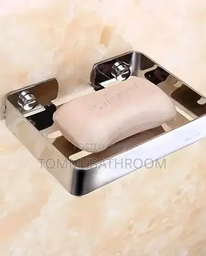 Chrome Black Soap Dish