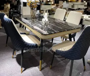 Imported, Brand New and Top Quality 6-Seater MARBLE DINING