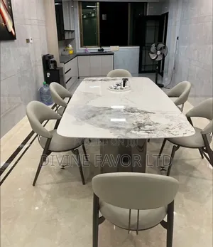 Special Dining Set by 6 Seater With Marble Top Table.