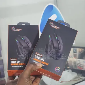 Porodo Gaming 9D Wired Mouse DPI 12800 With 13 Modes RGB