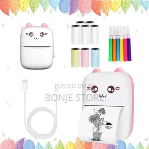 Pocket Mini Printer Bluetooth Thermal With 13 Rolls Of Paper