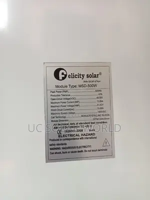 Felicity 500w Panel