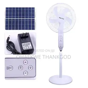 Solar Fan Rechargeable Fan +Solar Panel+Bulb +Usb+Remote