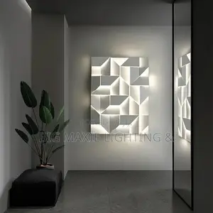Creativity 3D Model Led Sconce Lamps Wall Art Decor