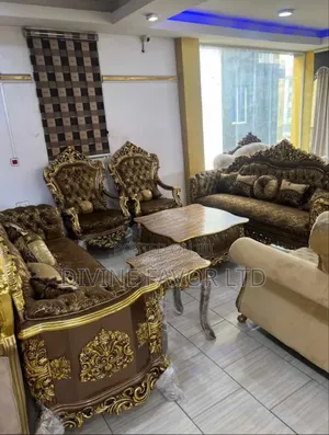 8 Seaters Turkish Sofa With Center Table and Side Stset
