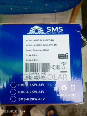SMS Solar Inverter Hybrid 3.6kw-24v