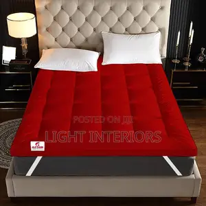 Red 5 Inches Thick Mattress Topper 4x6