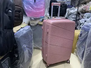 Big Size Peach Unbreakable Rubber Travel Luggage