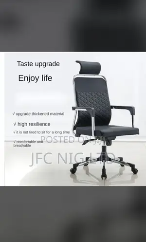 Leather Office Chair With Head Rest