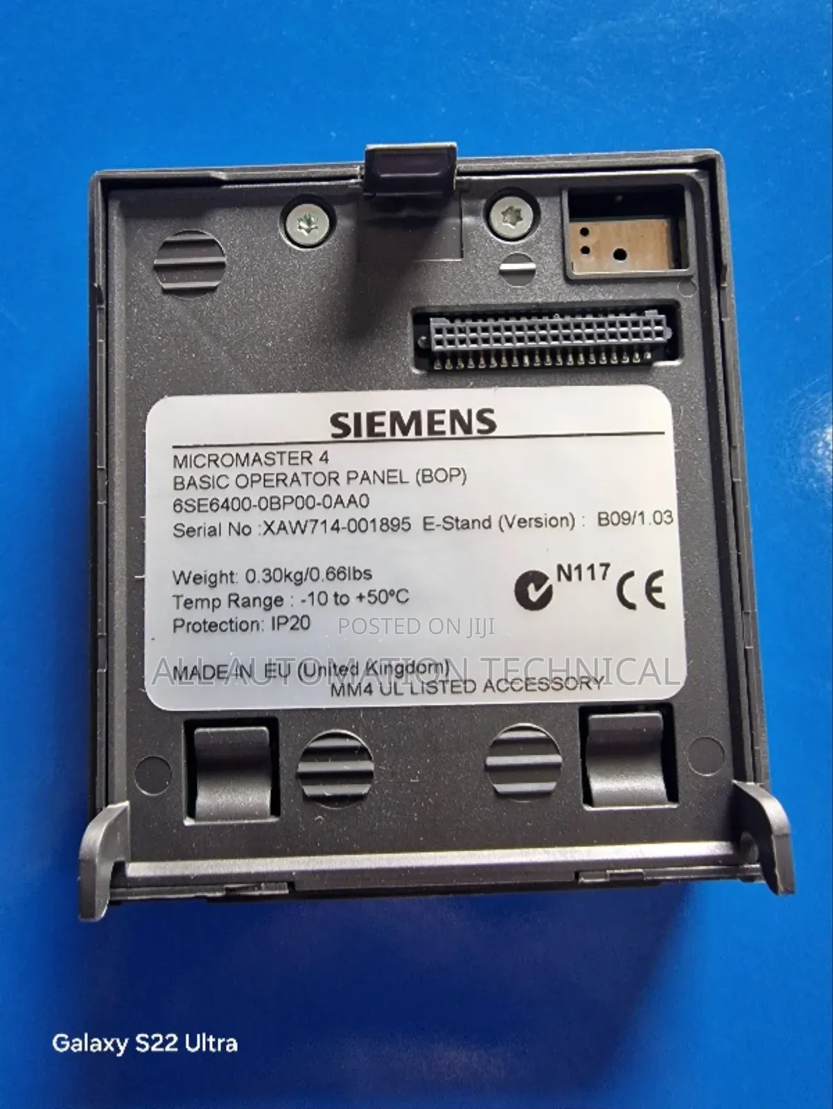 Siemens 6se6400-0bp00-0aa0 MICROMASTER Basic Operator Panel