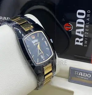 Original RADO Jublie Gold Mix Black Chain Watch in Store