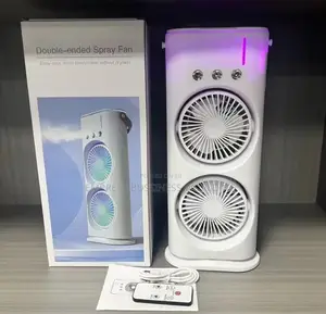 Double Headed Rechargeable Rotating Spray Air Condition Fan