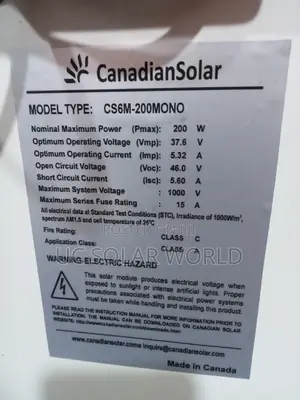 200w Canadian Solar Panels
