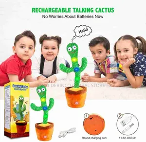 Children Funny Cactus Toy Dancing / Talking for Babies/ Kids