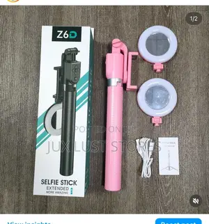 6ft Selfie Stick Tripod With Two Led Lights