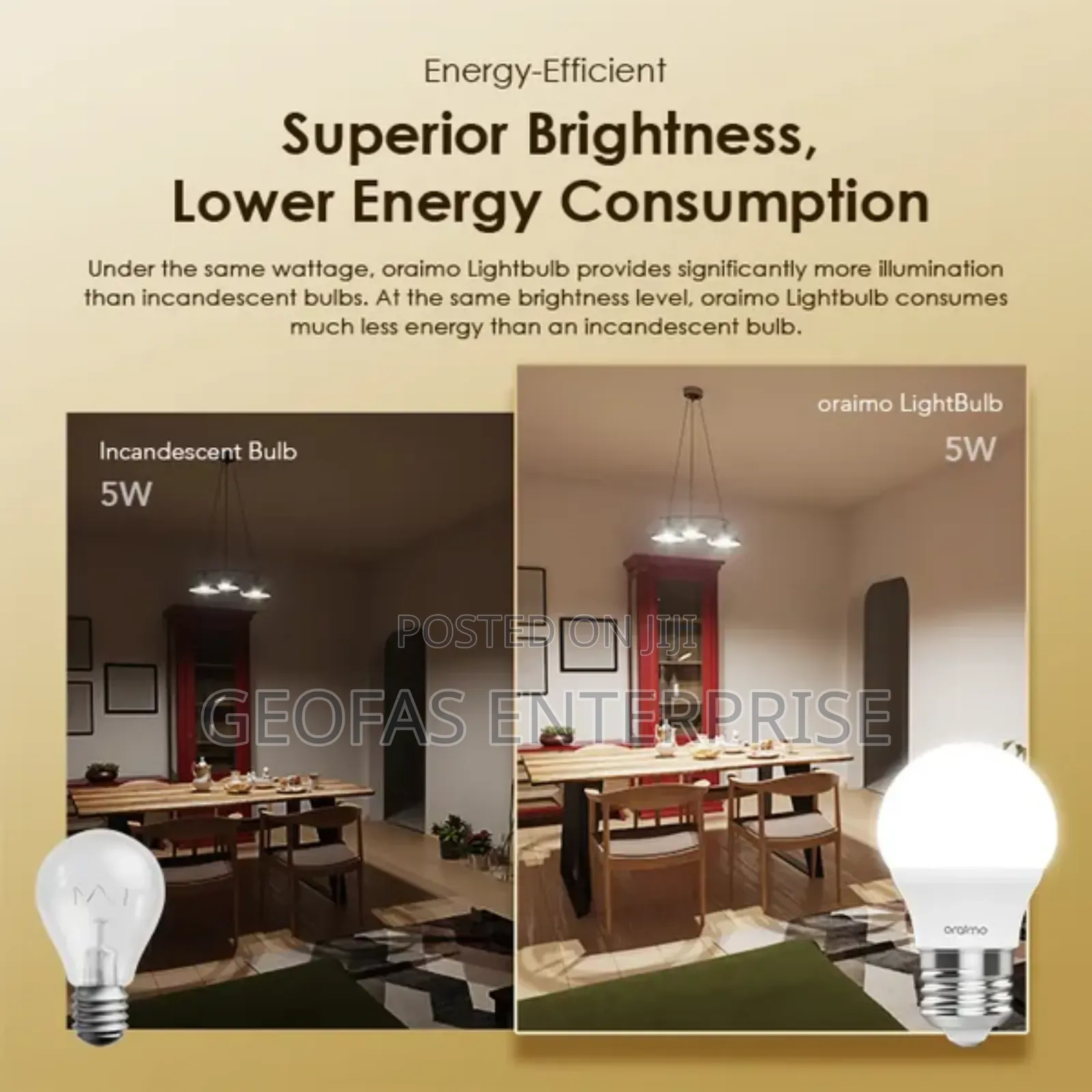 Oraimo Lightbulb 12pcs 5W LED Light Bulb