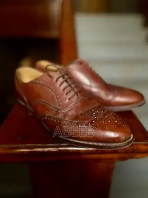Brown Leather Brogue Shoe
