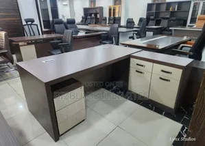 2 Mitres Super Executive Office Table With Extension and Mobile Drawer