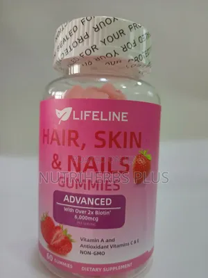 Lifeline Hair, Skin and Nails Gummie:For Healthy Body Living