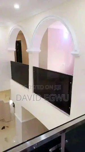 Tampered Grey Glass Balcony With Side Steel Rail