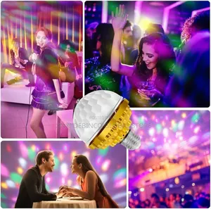 DJ Colorful Rotating Magic Ball Light Lamp Holder Club/Party