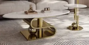 Marble Top Centre Table With Side Stool