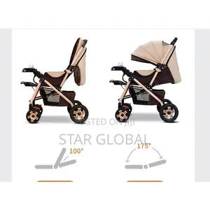 Adjustable Height Foldable Luxury Portable Baby Stroller