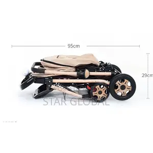 Adjustable Height Foldable Luxury Portable Baby Stroller