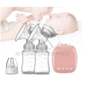 Double Breast Pump With Milk Bottle Nipple Extractor