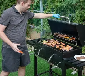 Charcoal Barbeque Grill(Adjustable)Outside BBQ Grill Station