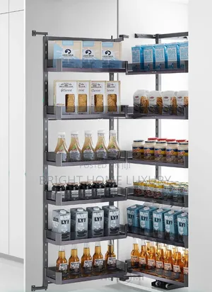 Luxury Kitchen Pantry Unit Organizer Glass Series