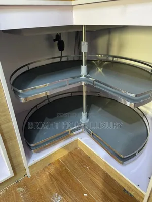 Kitchen Cabinet Rotating Pot and Pan Organizer