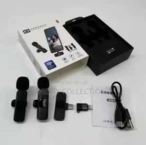  Wireless Double Microphone for iPhone, Type C, Android