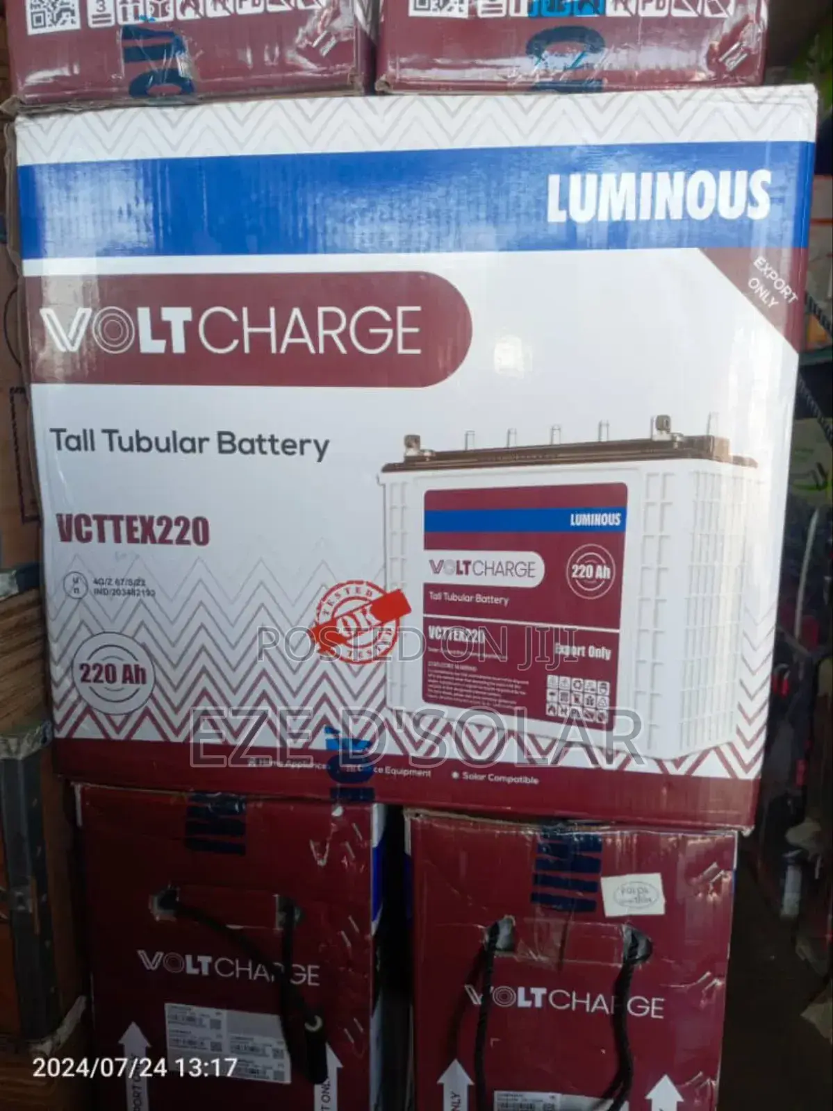 220ah/12v Luminous Battery