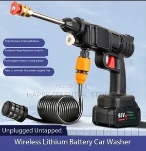 Portable High Pressure Wireless Car Washer Water Sprayer.
