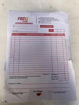 I Print On Invoice