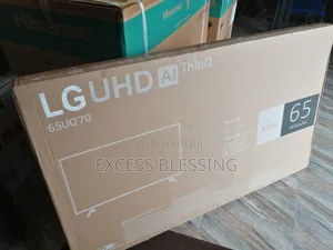 New in LG 65" Frameless Smart TV+Wi-fi and Netflix -65uq70
