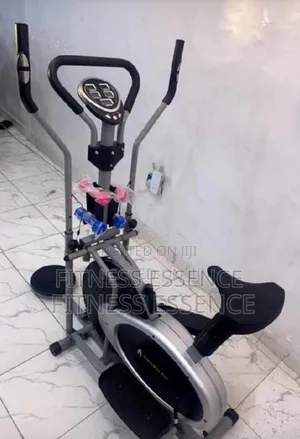 Elliptical Bike With Twister And Dumbbells.
