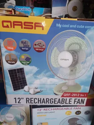 Qasa 3 in 1 Table Rechargeable Fan