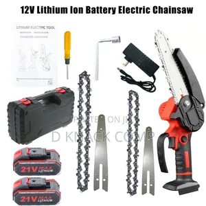21V Rechargeable Chainsaw 4/6 Inches for Wood Cutting