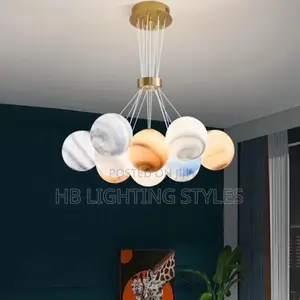 Creative Nordic LED Planets Glass Ball Pendant Lamp