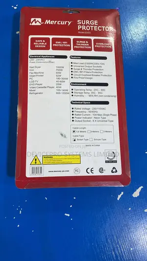 Mercury Surge Protector Without USB