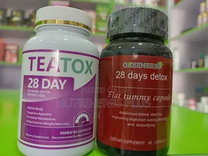 Teatox 28 Day + 28 Days Detox for Flat Belly Body Fitting