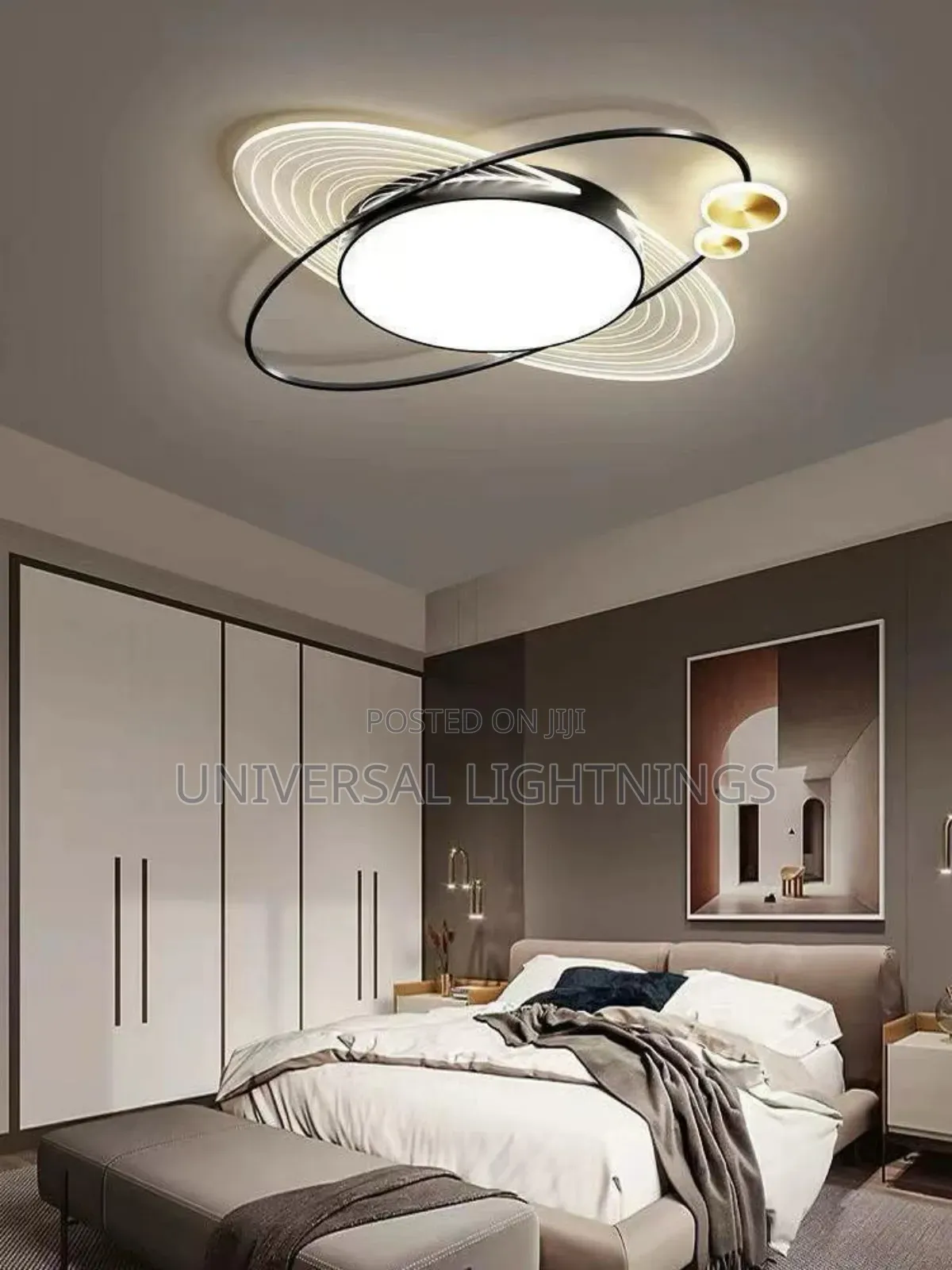 Bedroom 3 Colours Ceiling Flush LED Light