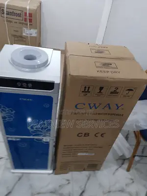 Portable Cway Water Dispenser Double Door With Refrigerator