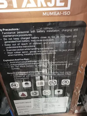 Starjey 220ah Tall Tubular Battery