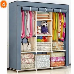 Storage Canvas 3 Column Wardrobe